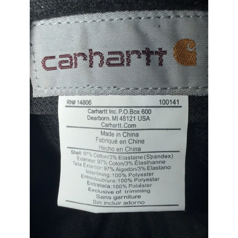 Carhartt‎ Hat Women's Adjustable Mint Green Canvas Patch Spellout 100141 One Sz